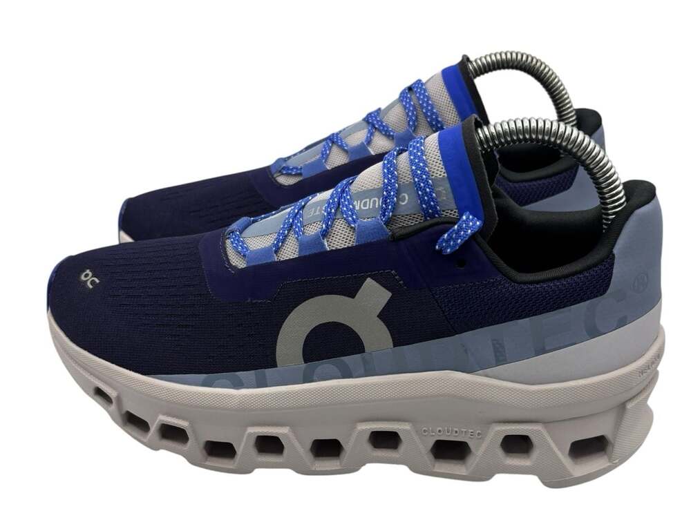 On Running Cloudmonster Women's Running Sneakers Navy/Blue - Picture 2 of 7